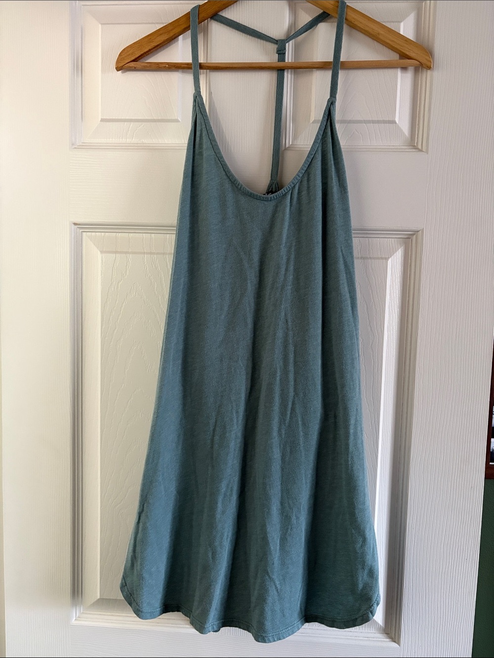 Lulus Dusty Sage T-Back Spaghetti-Strap Dress